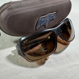 Maui Jim Palms Root beer Fade Sunglasses with Case